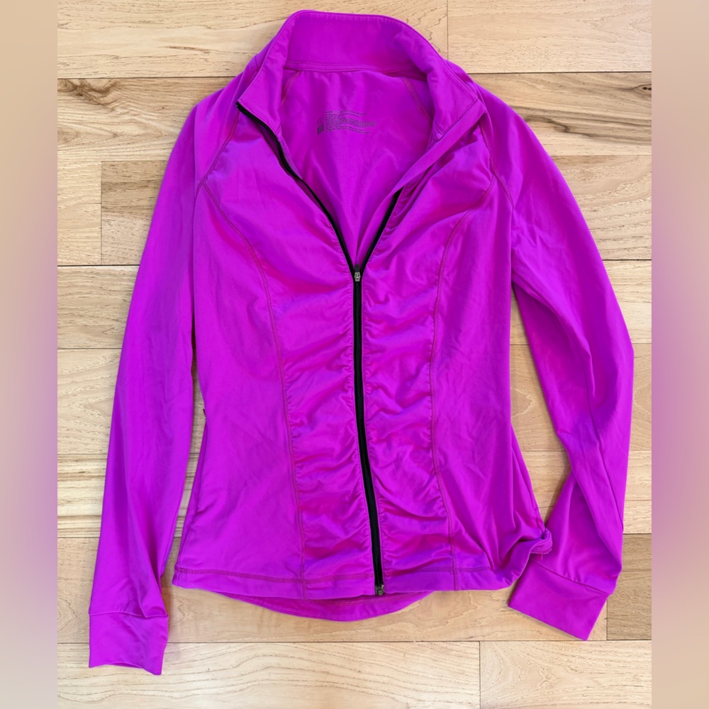Victoria secret active wear long sleeve zip up size medium